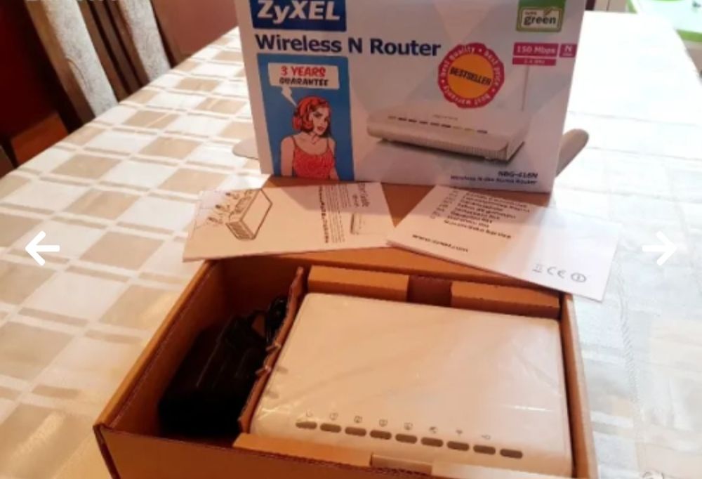 Безжичен N-lite рутер ZYXEL NBG 416N !