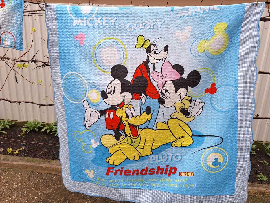 MICKEY MOUSE | cuvertura pat copii albastra 175*220 cm