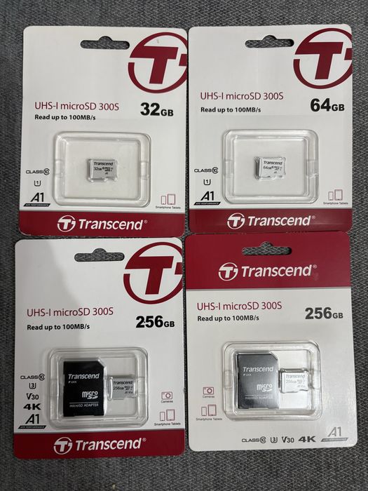 micro sd Trancend. В ассортименте. Оригинал.