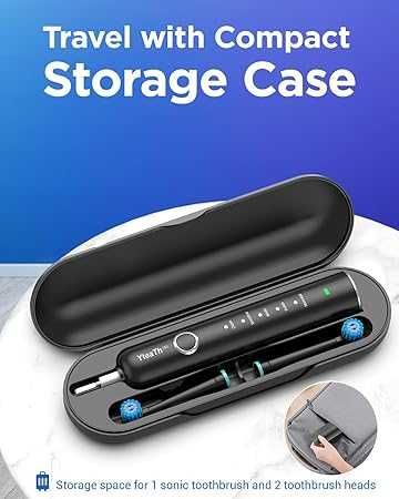 Въртяща се четка за зъби с 8 глави IPX7 черна y06w-blk