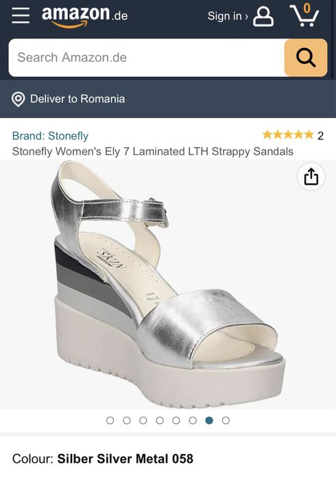 Sandale piele naturala Stonefly comode, masura 40