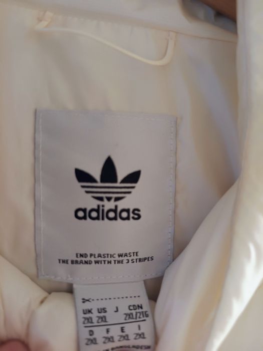 Geaca alba adidas