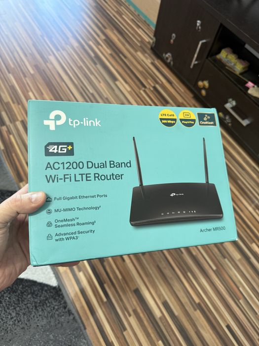 Router Wireless Tp-link Archer MR500, cu SIM/cartela 4G+, la cutie,Nou
