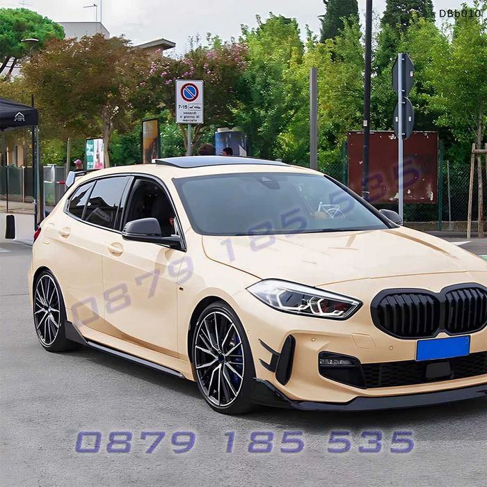 Прагове странични добавки за BMW 1 F40 M Sport 2019–2024 гланц черен DBb010 бмв ф40