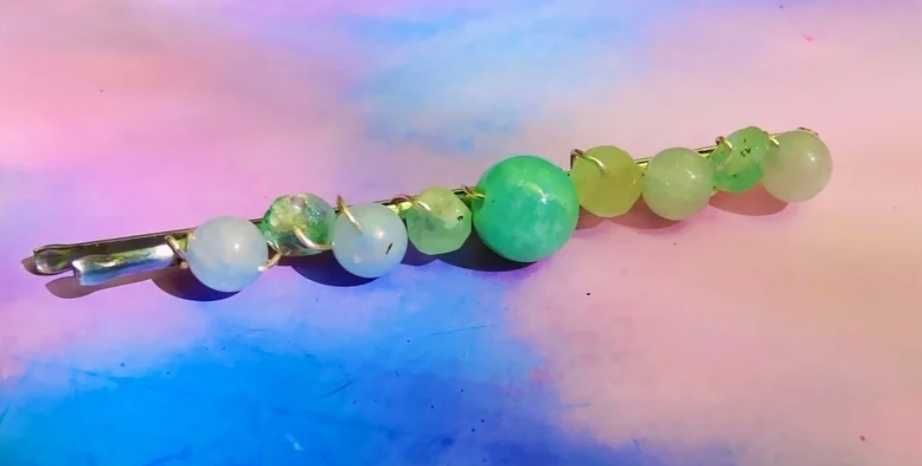 Agrafe pentru păr cu cristale naturale