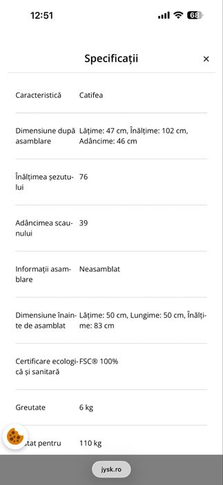 2 scaune de bar catifea Jysk | premium | superbe