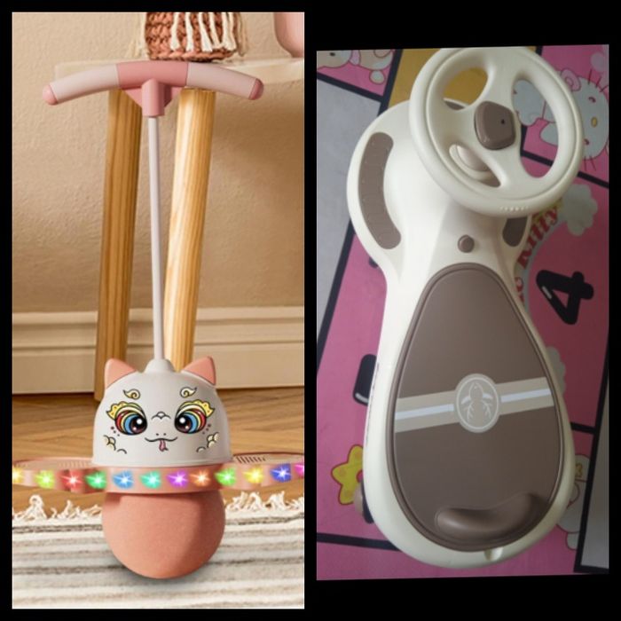 Тренажер для прыжков и бибикар каталка  толокар