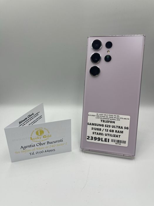 Samsung S23 Ultra 5G 512GB/12GB RAM FACTURA/GARANTIE #50740