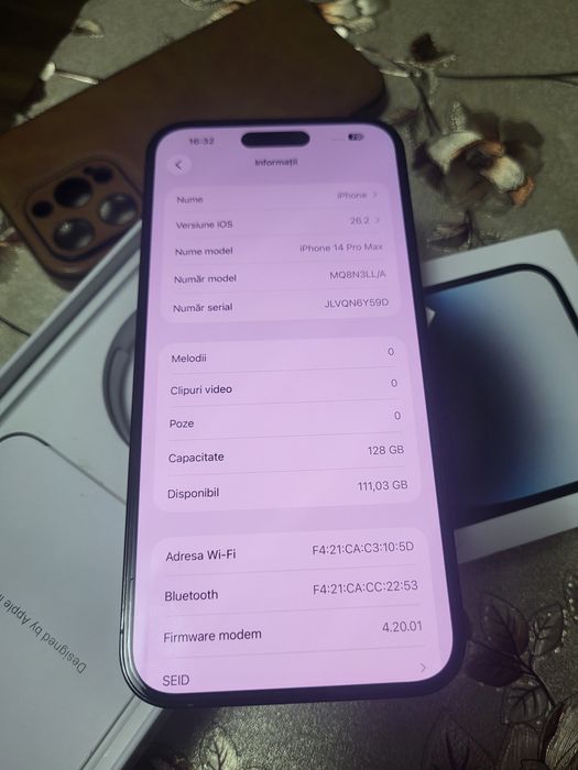 Iphone 14ProMax  Black 128gb full box neverlocked