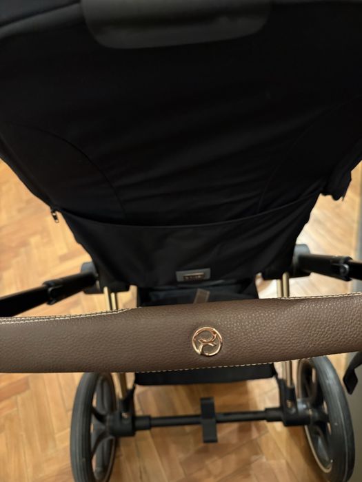 Carucior Cybex Priam Platinum - Rose Gold + Black