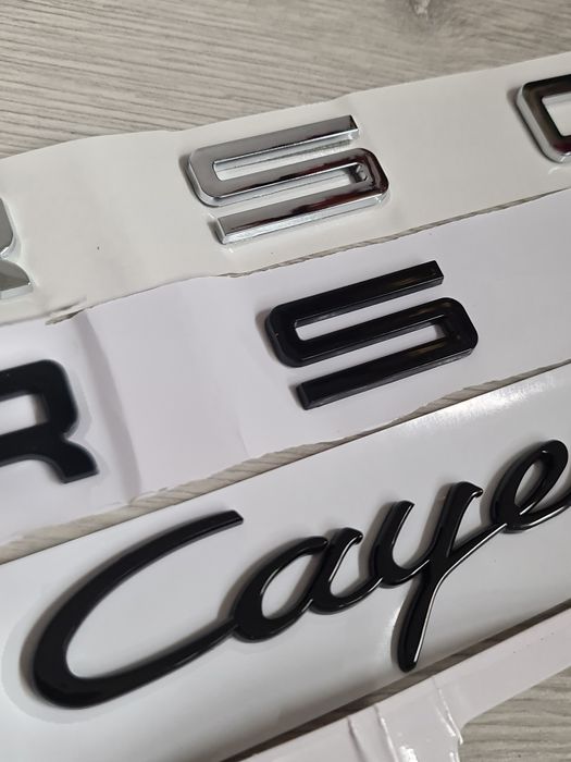 Emblema-Sigla-Logo-Scris-Porsche-Cayenne-Panamera-Negru