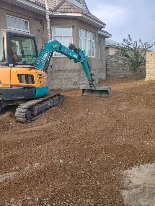 Экскаватор Тараз мини  трактор малютка , водопровод Су кіргізу септик