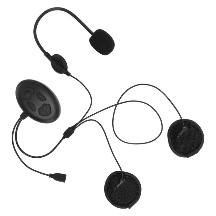 Bluetooth Слушалки Микрофон За Мото Каска, Големи Бутони