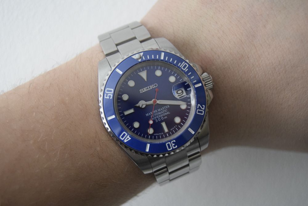 Seiko Mod Часовник (Смърф)