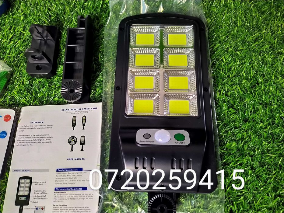 Lampa Solara Jortan 400W, incarcare solara, 160 LED-uri COB