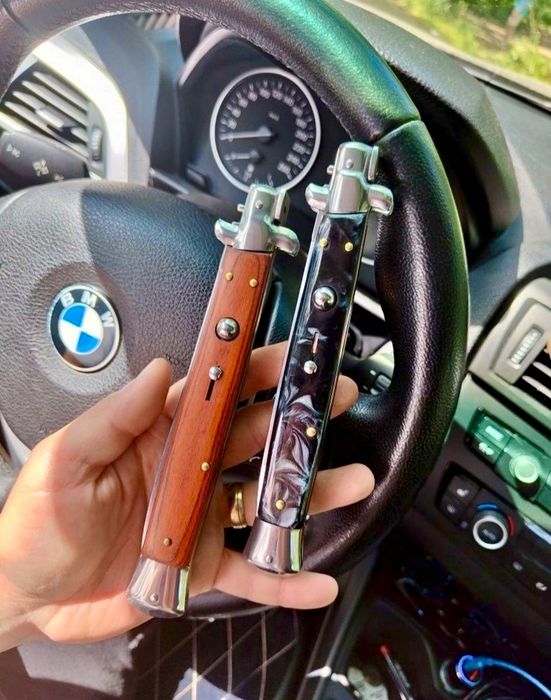 Briceag italian , cuțit Italian 34cm model mare / negru sau maro