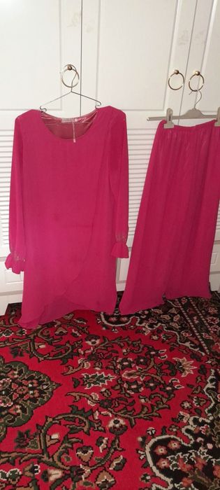 Шифон двойка астарли енгида козлари бор запахли олди