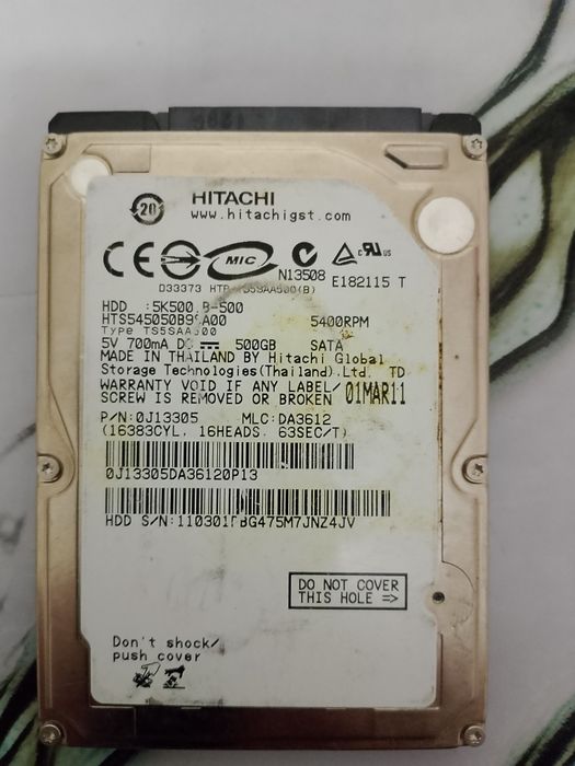 Жёсткие диски HDD 250GB—1TB