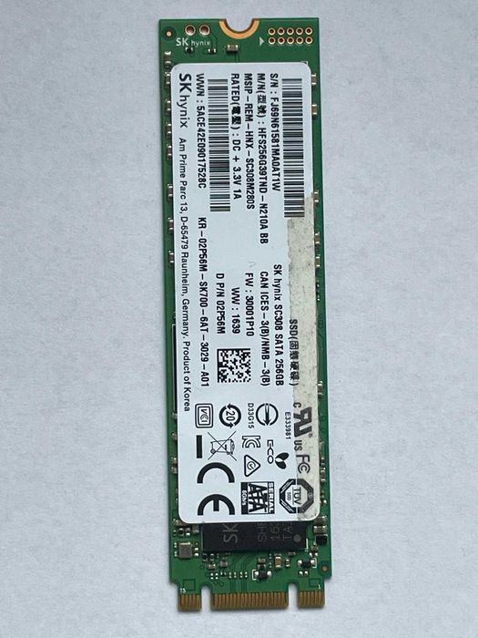 SSD 256GB pentru laptop