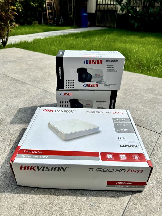 Camere de supraveghere-kit- Hikvision Turbo HD 2MP 1080P cu 2 camere