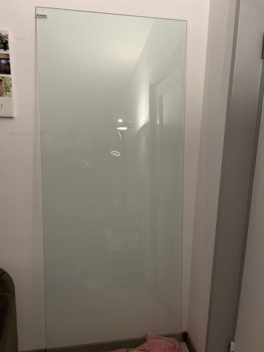 Vand paravan dus din sticla