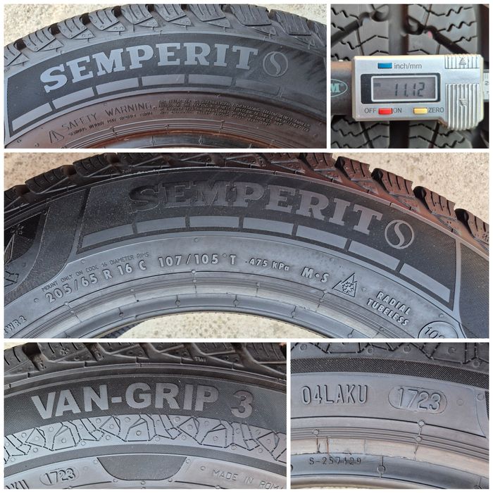 O bucată 205/65 R16C M+S iarnă - una Semperit Goodyear Pirelli