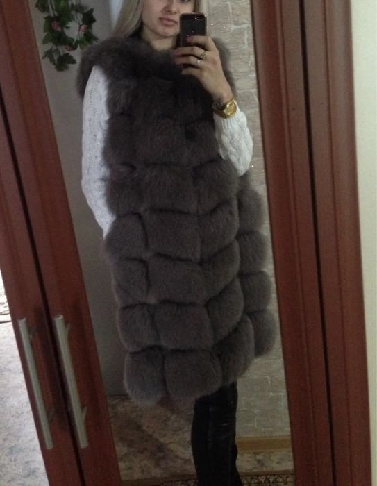 Песцовая жилетка