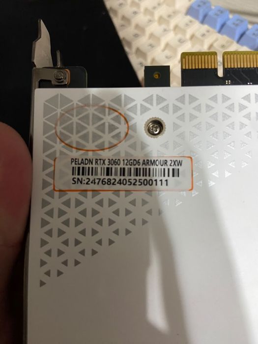 Видеокарта Rtx3060 12gb Peladn