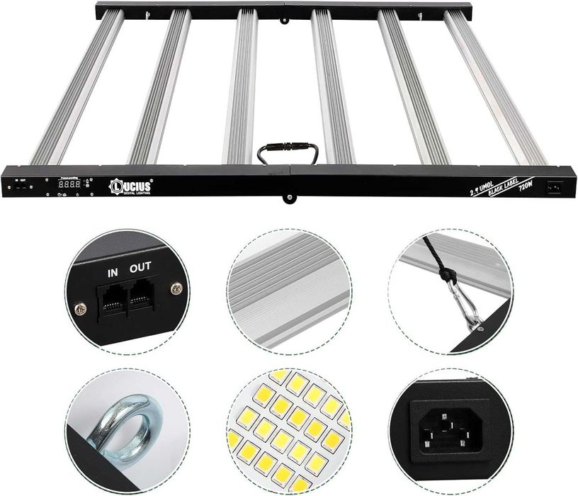 Lucius 720W LED Лампа за отглеждане на растения