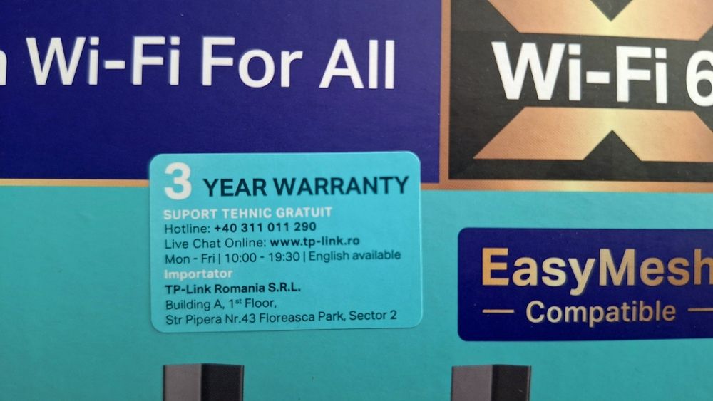 Безжичен рутер TP-Link Archer AX17, двубандов Gigabit AX1500, Wi-Fi 6,