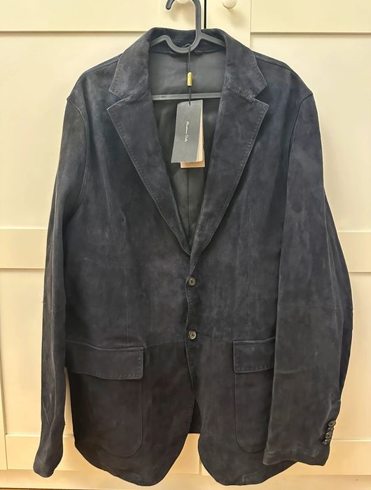 Sacou Massimo Dutti Piele Naturala Intoarsa Suede XL 42