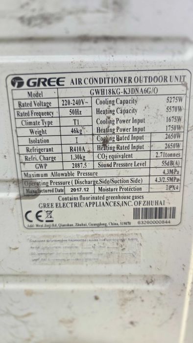 Климатик gree change inverter 18000 btu