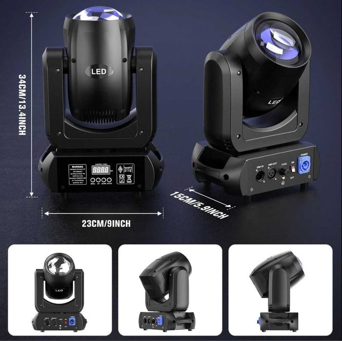 Moving Head LED Beam Pro 150W (4 bucati)