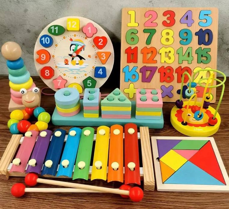 Продам набор деревянных игрушек