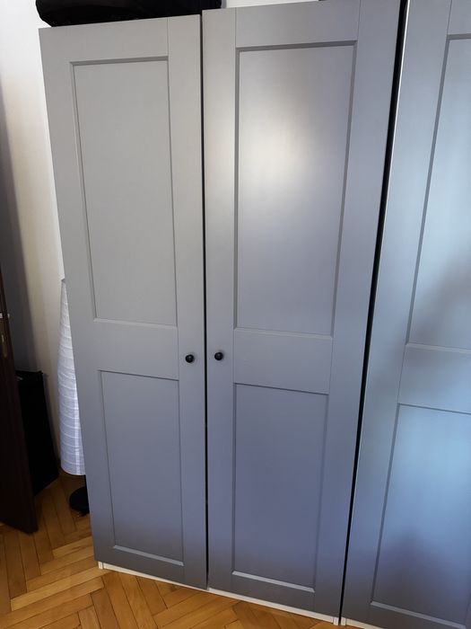 Dulap PAX cu usa gri - 2 buc - 100x60x200