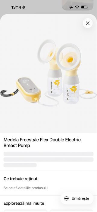 Pompa de san Pompa de sân Medela Freestyle – dublă, electrică, aproape nouă