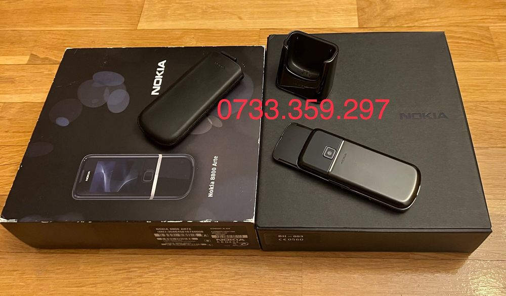 Nokia 8800 ARTE Black CA NOU ! Full Box ! RARITATE Telefon Colectie