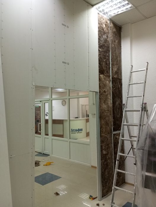 Монтаж гипсокартона