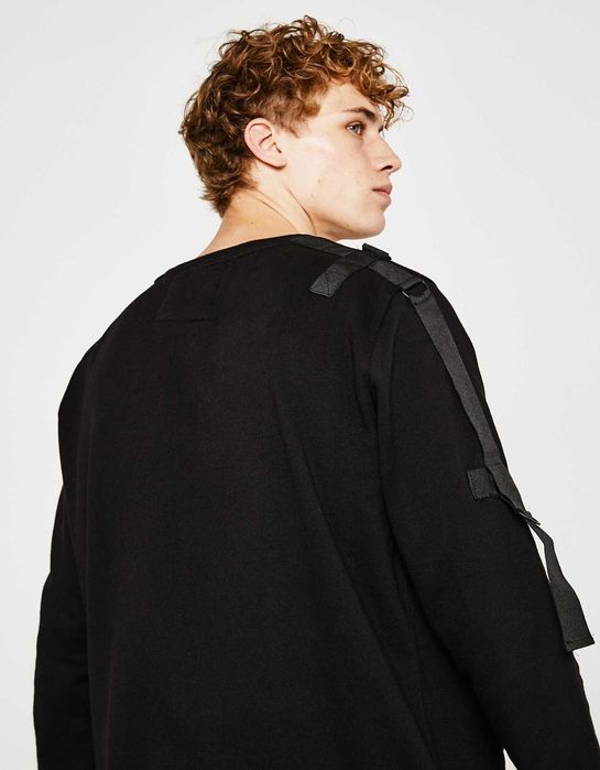 Bershka Cargo Combat Tech Wear блуза суичър фланела горница горнище