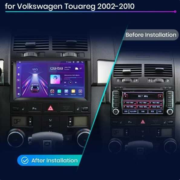 Navigatie Android VW Touareg , Carplay  , Android Auto + Camera R