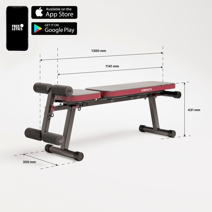 Bancă bodybuilding 500 pliabilă, cu înclinare - (SecondHand) Decathlon