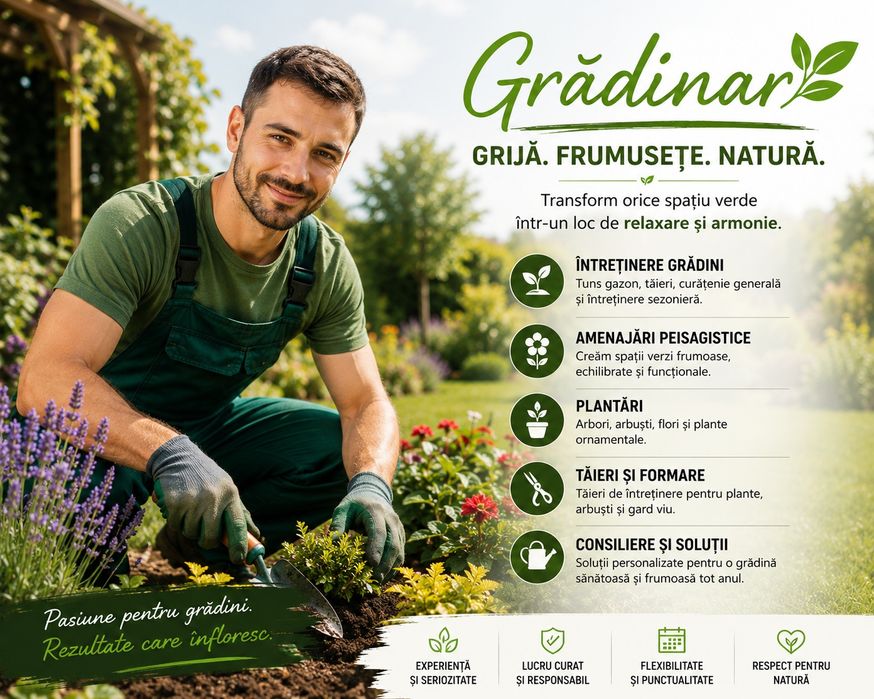 Grădinar, om bun la toate