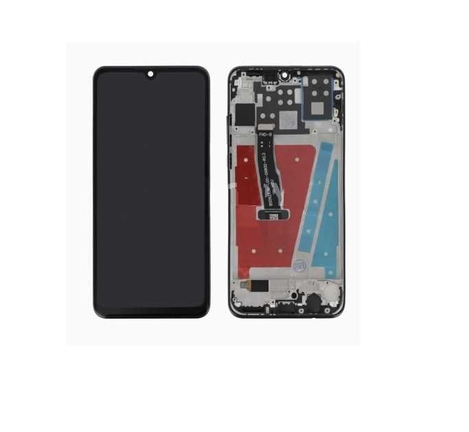 Display cu rama Huawei P30 Lite, MAR-LX1A, MAR-L21A, Black