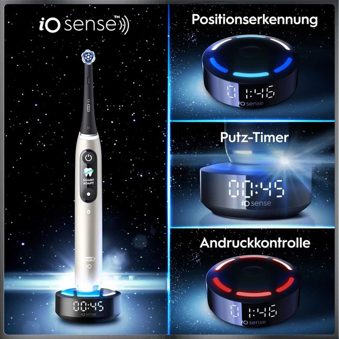 Електрическа четка за зъби ORAL B IO 10 GOLD BLUETOOTH, ЗЛАТЕН, лек козметичен ДЕФЕКТ