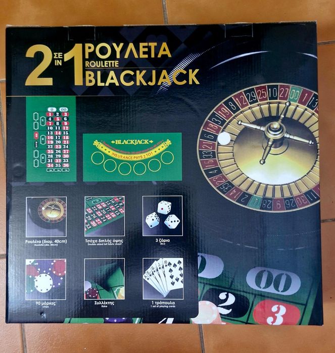 Joc 2 în 1 Ruleta + Blakjack, poker, căsino,