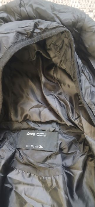 Geaca lunga neagra