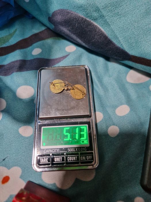 Cercei din aur22kdin bani turcești