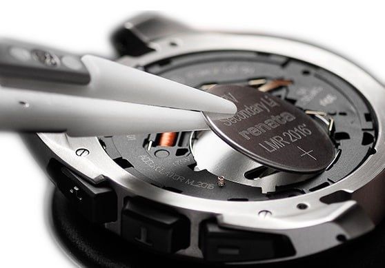 Замена батарейки в часах, RENATA