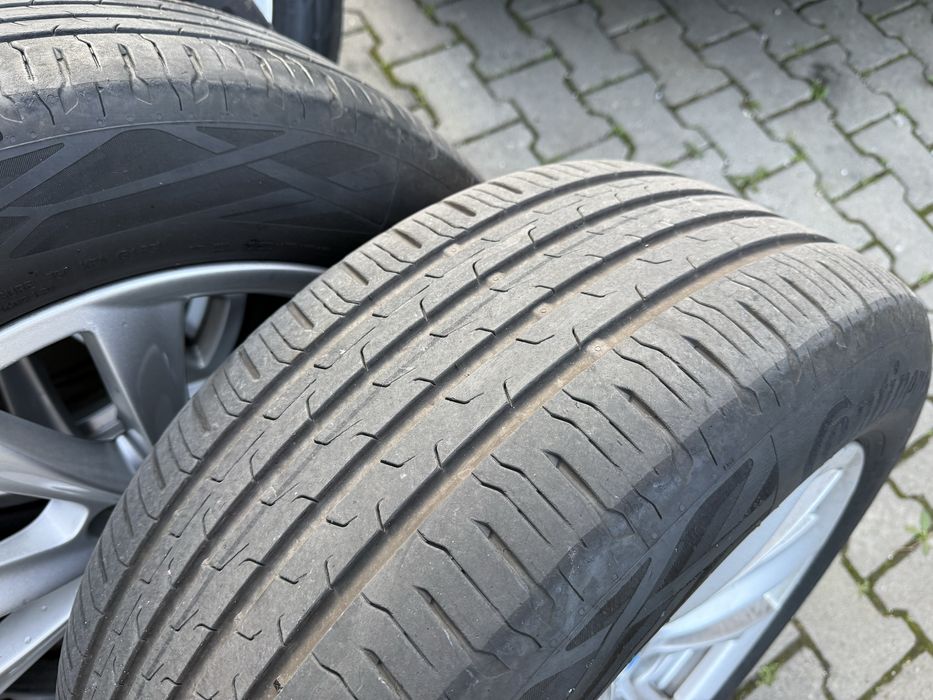 Jante originale BMW F10 F11 17” cu anvelope 225 55 17 Continental
