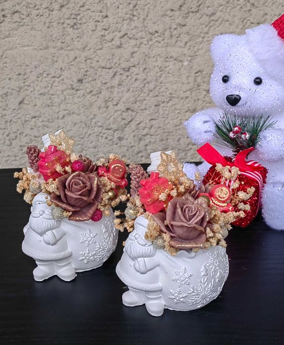 Цветя от глицеринов сапун и картички